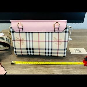 Pink plaid purse